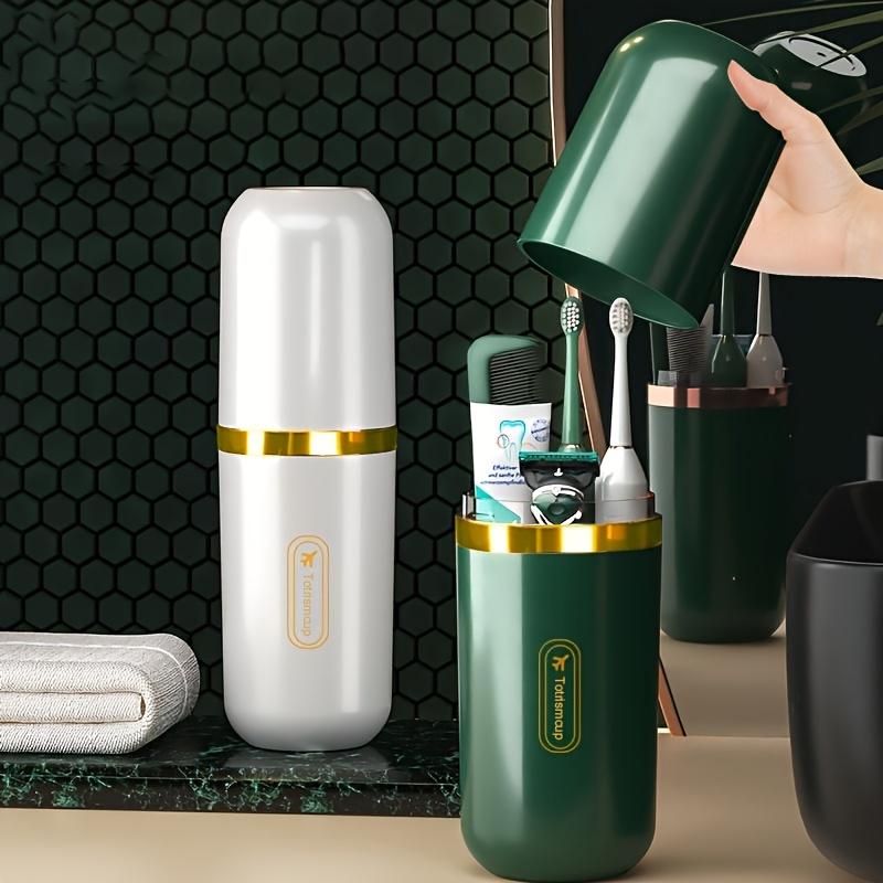 Portable Travel Toothbrush & Toothpaste Set, Includes Brush, Paste, Mouthwash Cup, Lightweight No Odor, Perfect Holiday Gift