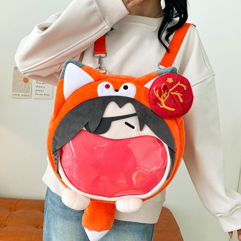Y2k Japanese Cartoon Plush Backpack Kawaii Harajuku Anime Ita Bag Student Schoolbag Women Shoulder Bag New Girl Cosplay Knapsack