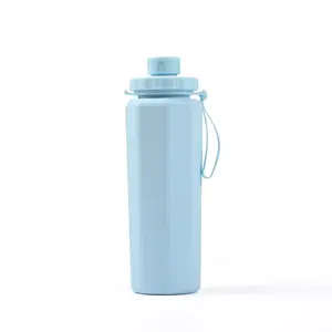 In Stock Food Grade Silicone Water Bottle Portable Drop Resistant High Temperature Resistant Collapsible Silicone Sports Cup For Outdoor Travel Gym