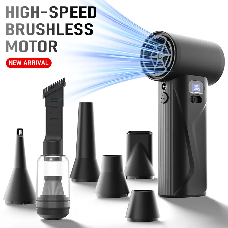 Wireless Handheld Air Duster High Power Mini Blower Rechargeable Dust Cleaner for Keyboard Computer Car Accessories
