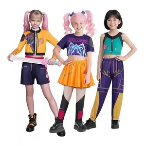 Mira Lumi Zoey Demon Hunter Anime Cosplay Costume Full Set Halloween Carnival Anime Role - Playing Outfit for Fans Adult Men Women