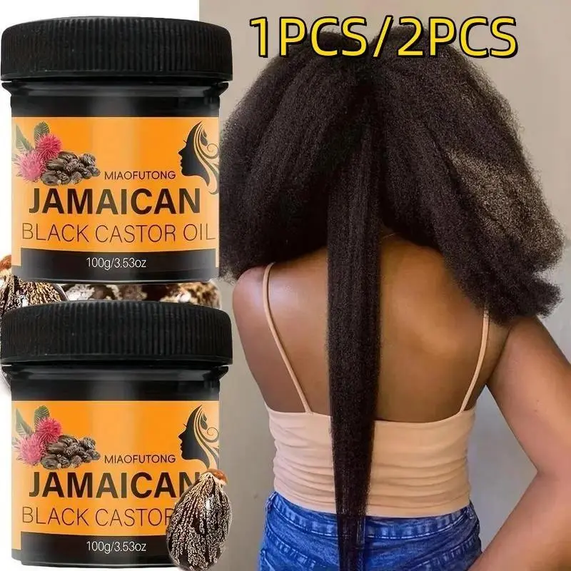 Jamaican Castor Oil Hair Growth Serum, Hair Growth Oils, Hair Growth Stimulator, Moisturizing Oil for Eyelashes, Eyebrows and Hair, Hair-Thickening and Texture-Enhancing Treatment for Women and Men