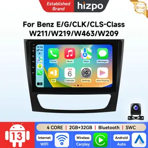 Hizpo Android 13 Car Stereo Radio for Mercedes Benz E-class W211 E200 E220 E300 E350 E240 E270 E280 W219 HD IPS Touchscreen GPS CarPlay Android Auto