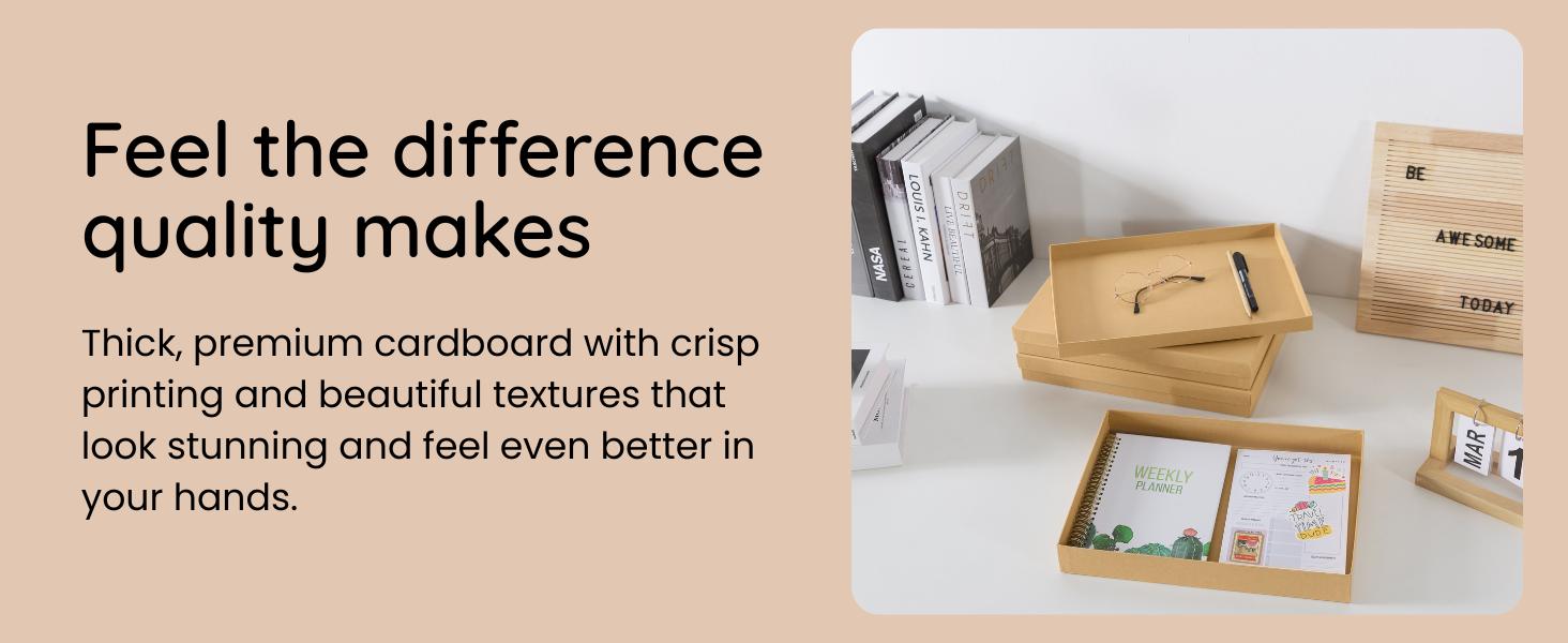 Decorative Oblong Cardboard Storage Boxes with Lids, Set of 2 Floral Paperboard Keepsake Memory Boxes, Oval Nesting Storage for Gifts and Home Décor (Floral Elegance)