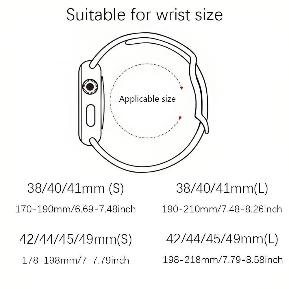 Fashion Glass Bead Bracelet Watch Band (Band Only), 1 Count Fashion Smart Watch Band for Apple Watch Series 9/8/7/SE/6/5/4/3/2/1
