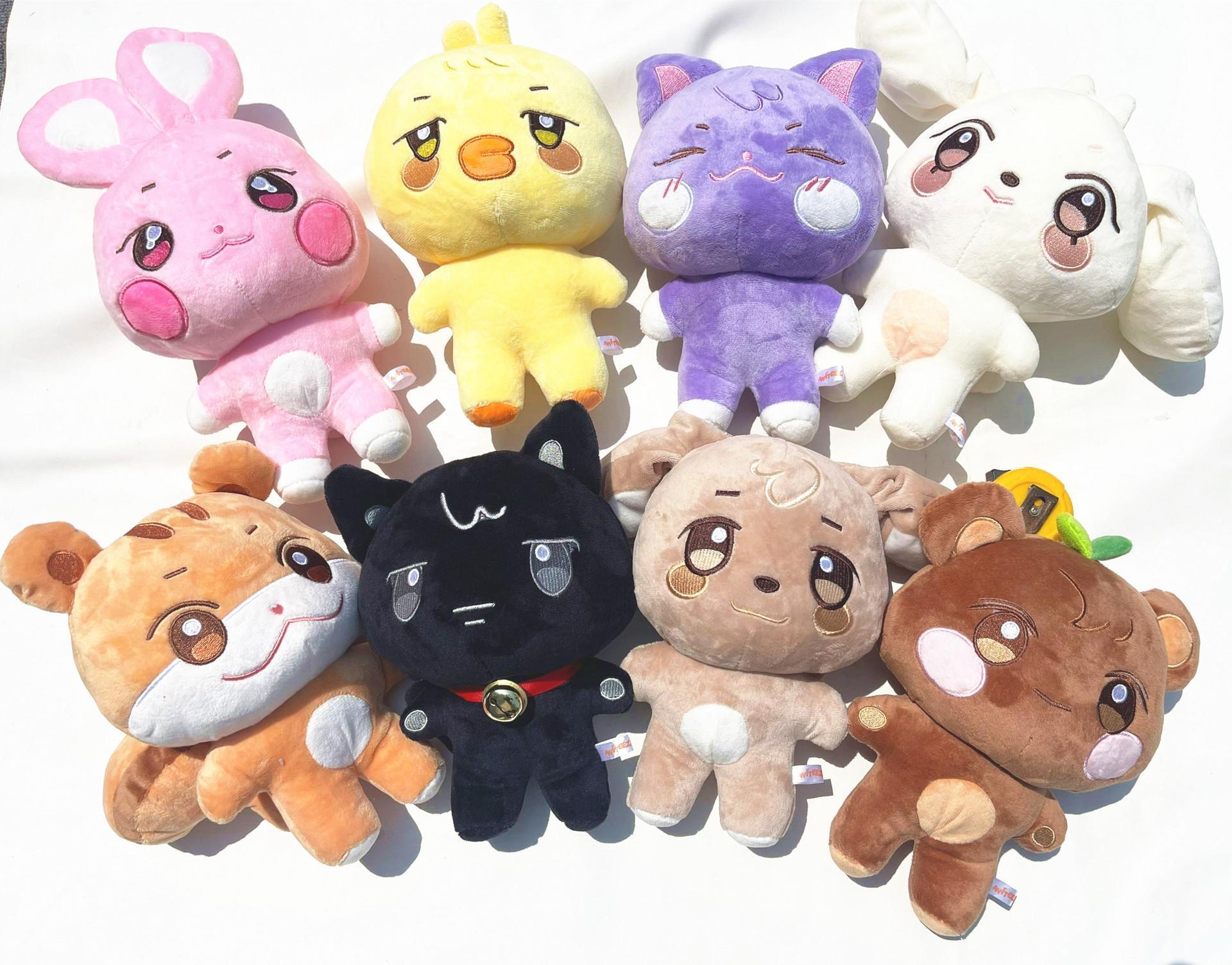Kpop Aniteez Kawaii Stuffed Animals Plushies Toy Room Decor Hongjoong Seonghwa Yunho Yeosang San Ming Wooyoung Jongho Plu