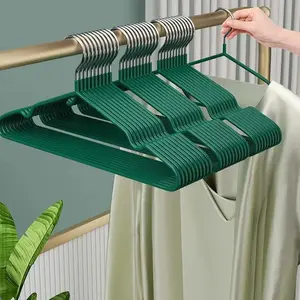 5 Non-slip Coated Metal Suit Hangers Heavy Duty Hangers Metal Shirt Hangers Traceless Simple Hangers Multifunctional Hangers