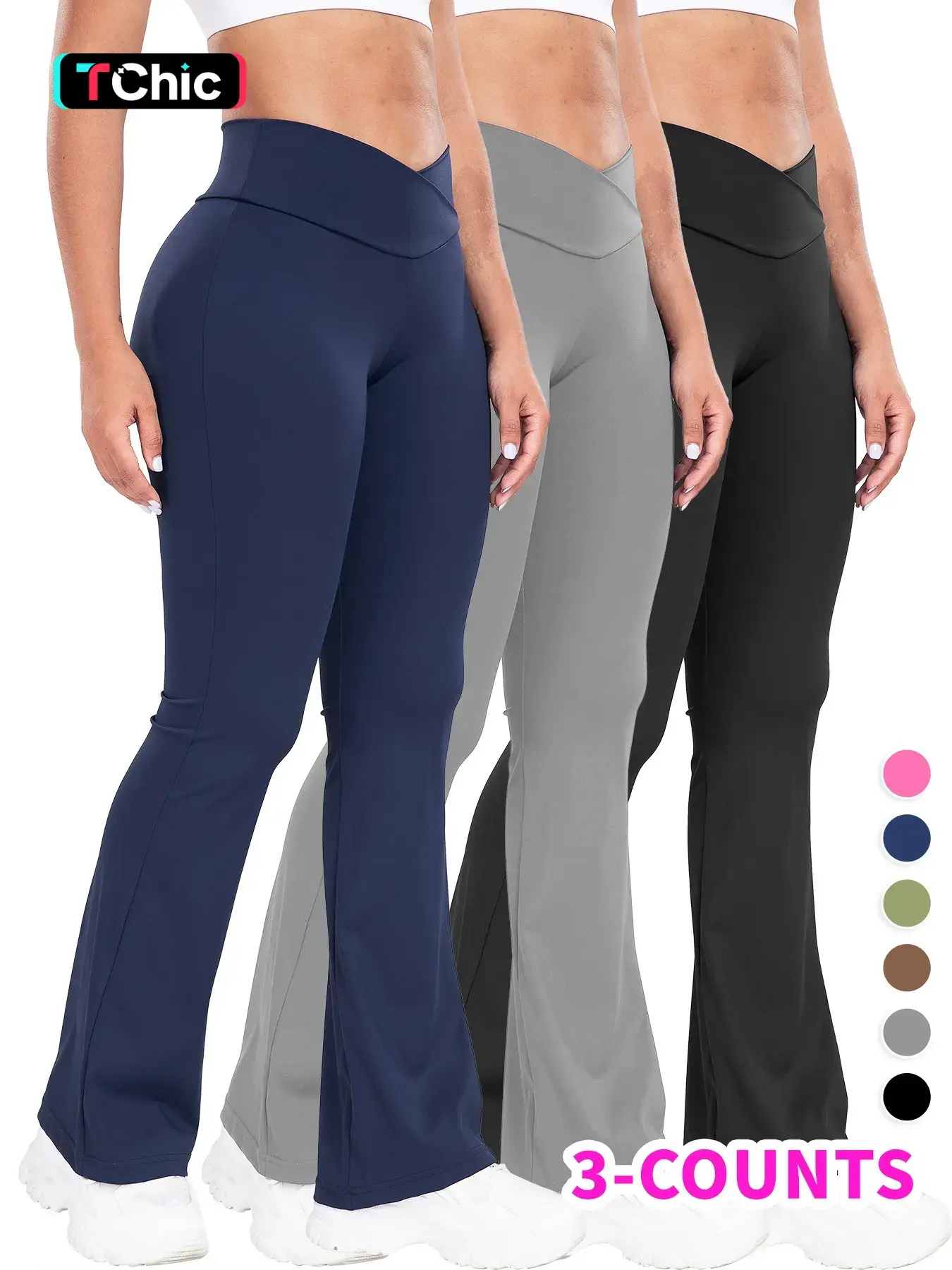 Women's Sporty Running Pants, Elastic Waistband, Long Woven Fabric, Tight-Fitting Design, Comfortable & Stylish Workout Gear Activewear Pants