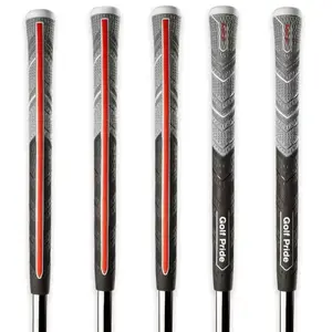 Wear-Resistant Golf Grip, All-Weather Non-Slip Rubber and Cotton Thread Composite, Universal Fit for Golf Clubs, Irons & Woods with Alignment Guide
