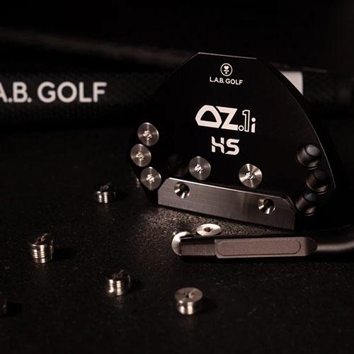 L.A.B.Golf OZ.1i HS Putter - Heel-Shafted Design with Lie Angle Balance Technology - Mallet Look & Zero-Torque Performance - Stainless Steel Face Insert for Solid Feel