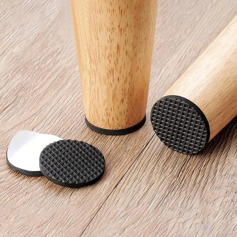 30pcs, 1.06inch Furniture Pads, Furniture Pads Self Adhesive, Cuttable Felt Chair Pads, Anti Scratch Floor Protectors For Furniture Feet Chair Legs, Furniture Felt Pads For Hardwoods Floors, Black