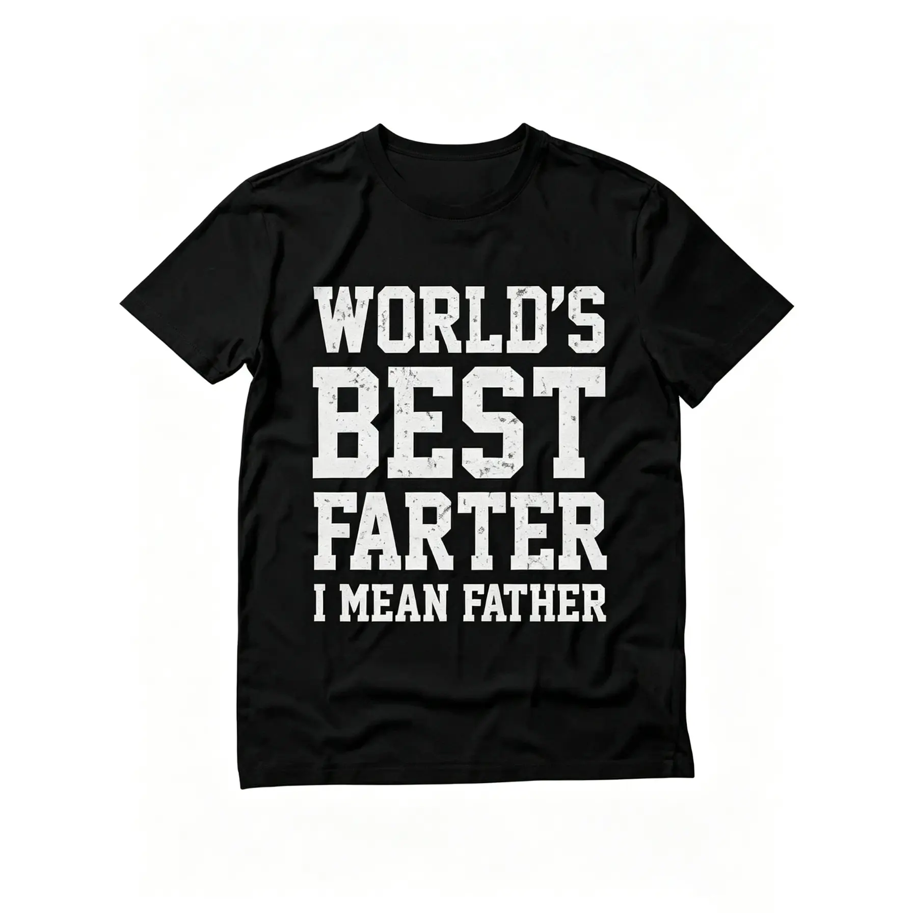 World Best Farter I Mean Father Shirt Gifts for dad  Funny t-Shirt for Men Cotton Fabric graphic tees men gifts