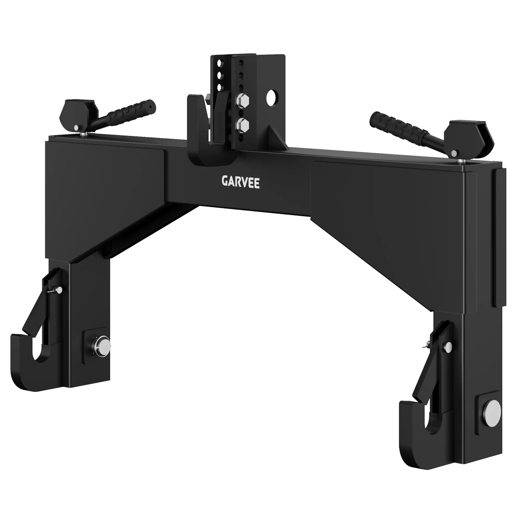 Heavy Duty 4000lbs 3-Point Quick Hitch for Category 2 Tractors – 5-Level Adjustable Bolt – 2" Receiver – Compatible with Cat 2 Implements – Ideal for Farm and Engineering Equipment