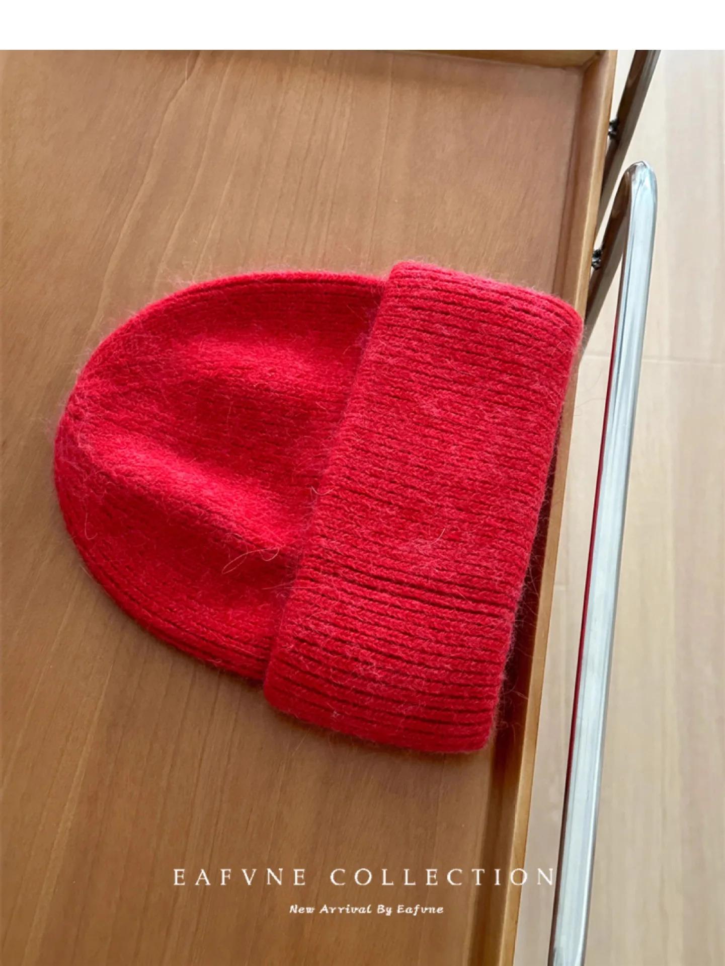 1pc Warm Knit Beanie for Men Women,Slouchy Beanie Hats Winter Knit Cap Soft Ski Hat Unisex,Thick Fisherman Cuff Plain Skull Caps