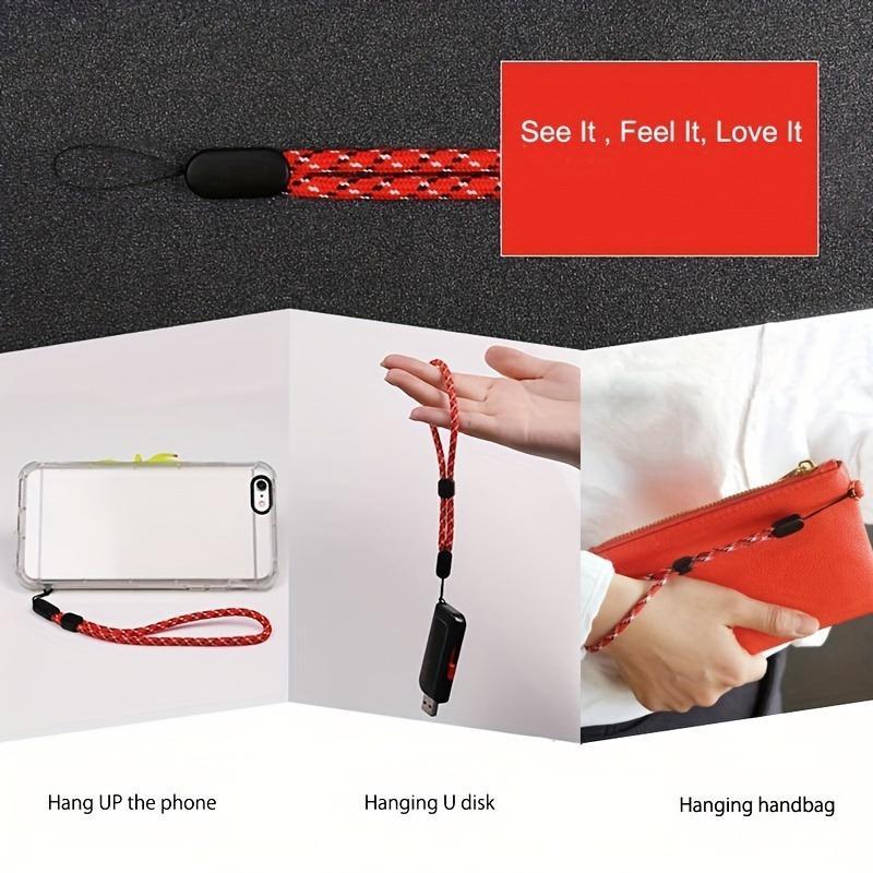 Braided Phone Lanyard, Adjustable Phone Strap, Anti-lost Phone Wrist Strap, Phone Case Hanging Rope, Universal Phone Accessories for All Phones