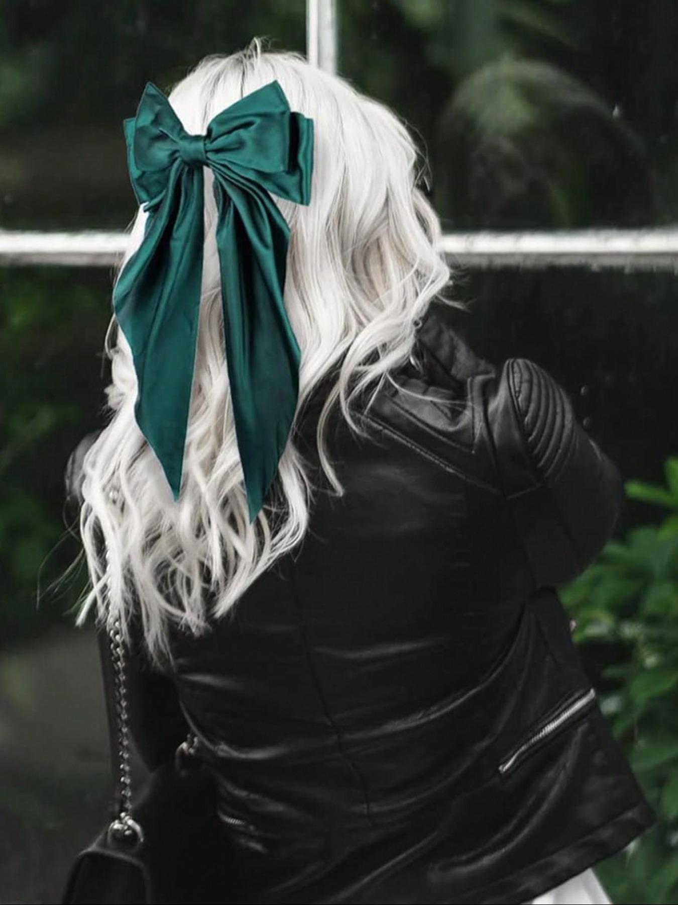 Summer Bowknot Decorated Hair Clips, Plain Color Hair Clips, Hair Accessories for Party & Daily Use, Cute Headwear Suitable for Thick Hair, Barrettes