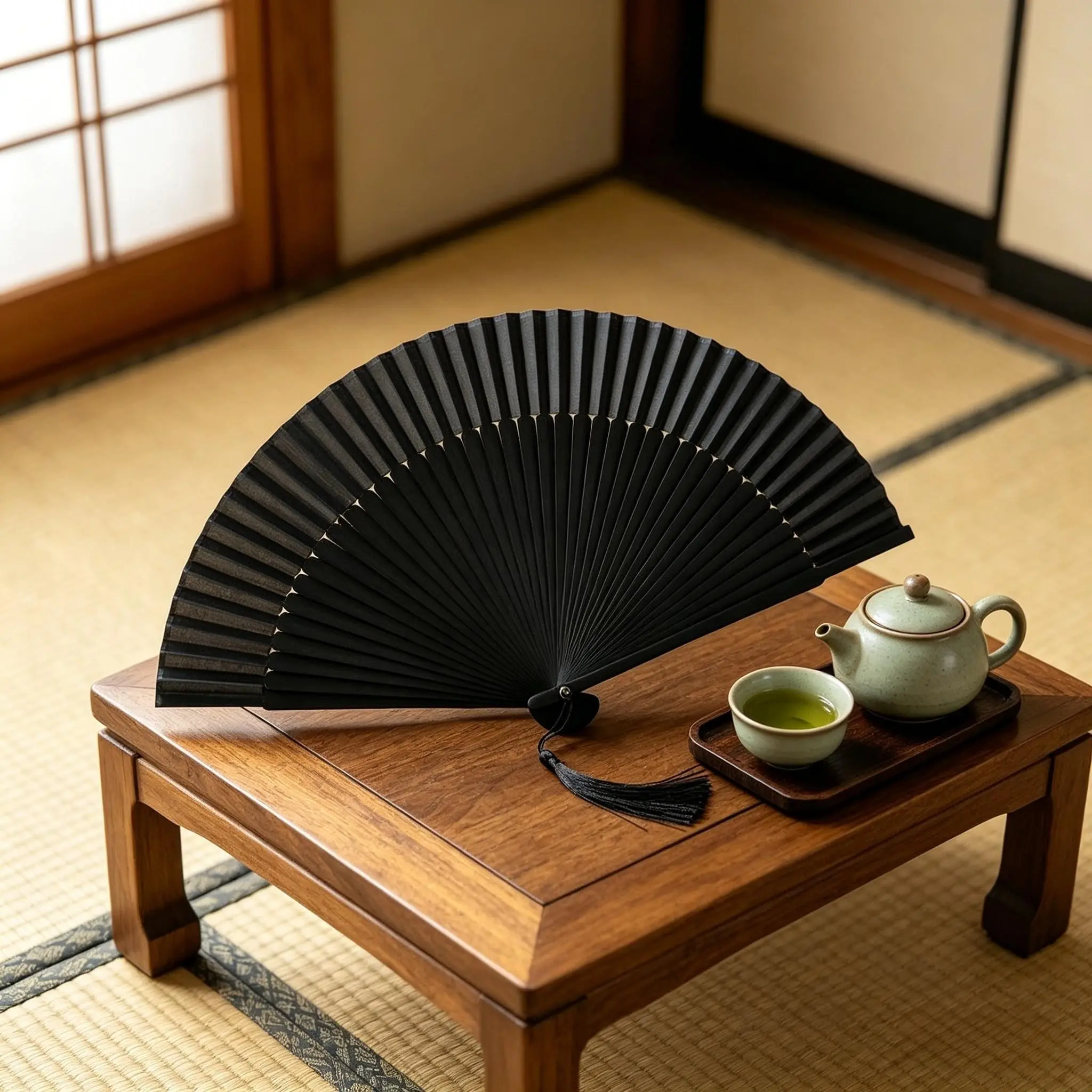 Handheld Bamboo Folding Fan, Elegant Retro Style, Portable Cooling Accessory, Perfect for Summer, Traditional Design, Single Piece, Decor, Chinese Fan