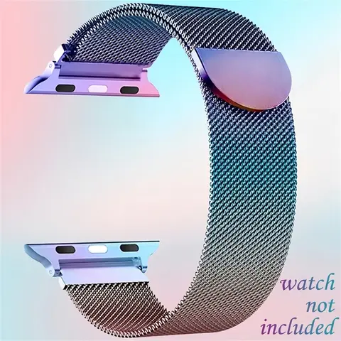 Milanese Loop Band for Apple Watch, Magnetic Stainless Steel Mesh Smart Watch Strap for Women and Men, Smartwatch Accessories, Waterproof iWatch Band Compatible with Apple Watch Series 1–11, SE 2 and Ultra 1–3 (49/46/45/44/42/38mm) (Band Only)