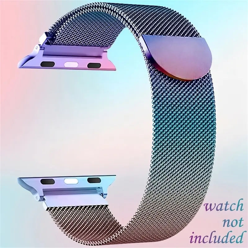 Milanese Loop Band for Apple Watch, Magnetic Stainless Steel Mesh Smart Watch Strap for Women and Men, Smartwatch Accessories, Waterproof iWatch Band Compatible with Apple Watch Series 1–11, SE 2 and Ultra 1–3 (49/46/45/44/42/38mm) (Band Only)
