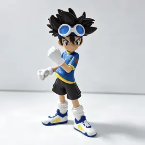 Digimon Taichi Yagami Figure, Digimon PVC Figure, Anime Peripheral Doll Model Ornament