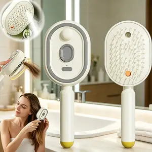 2026 New Electric Steam Brush, Electric Steam Brushs for Hair, Rechargeable Steam Hair Straightener, Detangling Steams Brush, Reduce Frizz, Nourishes Hairs, Anti-Static