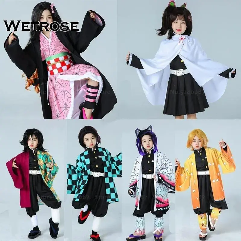 Women's Anime Character Cosplay Haori Coat - High-Quality Polyester, Long-Sleeve, Giyuu/Zenitsu/Nezuko Print, for Halloween, S Size (Adults & Kids Available)