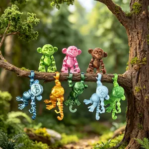 3D Printed Monkey Statue, Realistic Creative Animal Sculpture, Perfect for Christmas, Halloween, Thanksgiving, Easter, Birthday Gifts