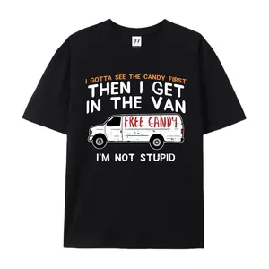 Funny Dark Humor Shirts For Men I Gotta See The Candy Black Short Sleeve Crewneck T-Shirt Menswear Casual Basic Streetwear Top