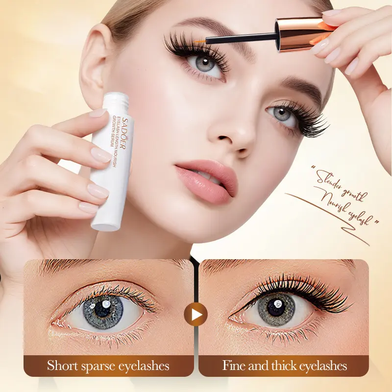 Eyelash Growth Serum Lengthen Thick Curly Eyelash Booster For Sparse Short Lashes Daily Eye Makeup Eyelash Revitalizing Serum Essential Lash Serum Eyelash Length Nourish Growth Serum Lash Lengthening Serum