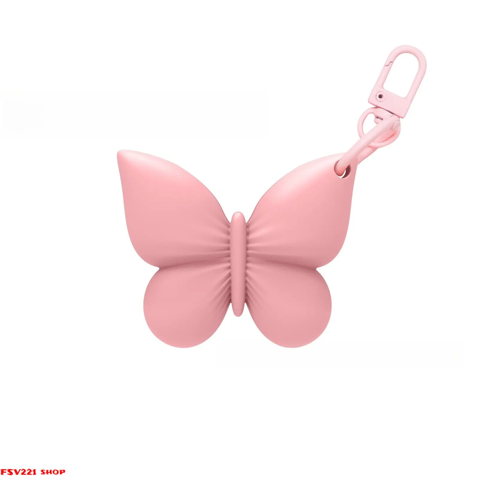 Butterfly Design Silicone Lipstick Holder - Hangable Clip-On Lightweight Waterproof Case, Fits Most Standard Lipsticks, Attachable to Wallets-Purse Bags for Travel Daily Use, Chic, Mini Size, For Makeup, Cute, Portable Beauty Organizer, Makeup Pouch, Easy