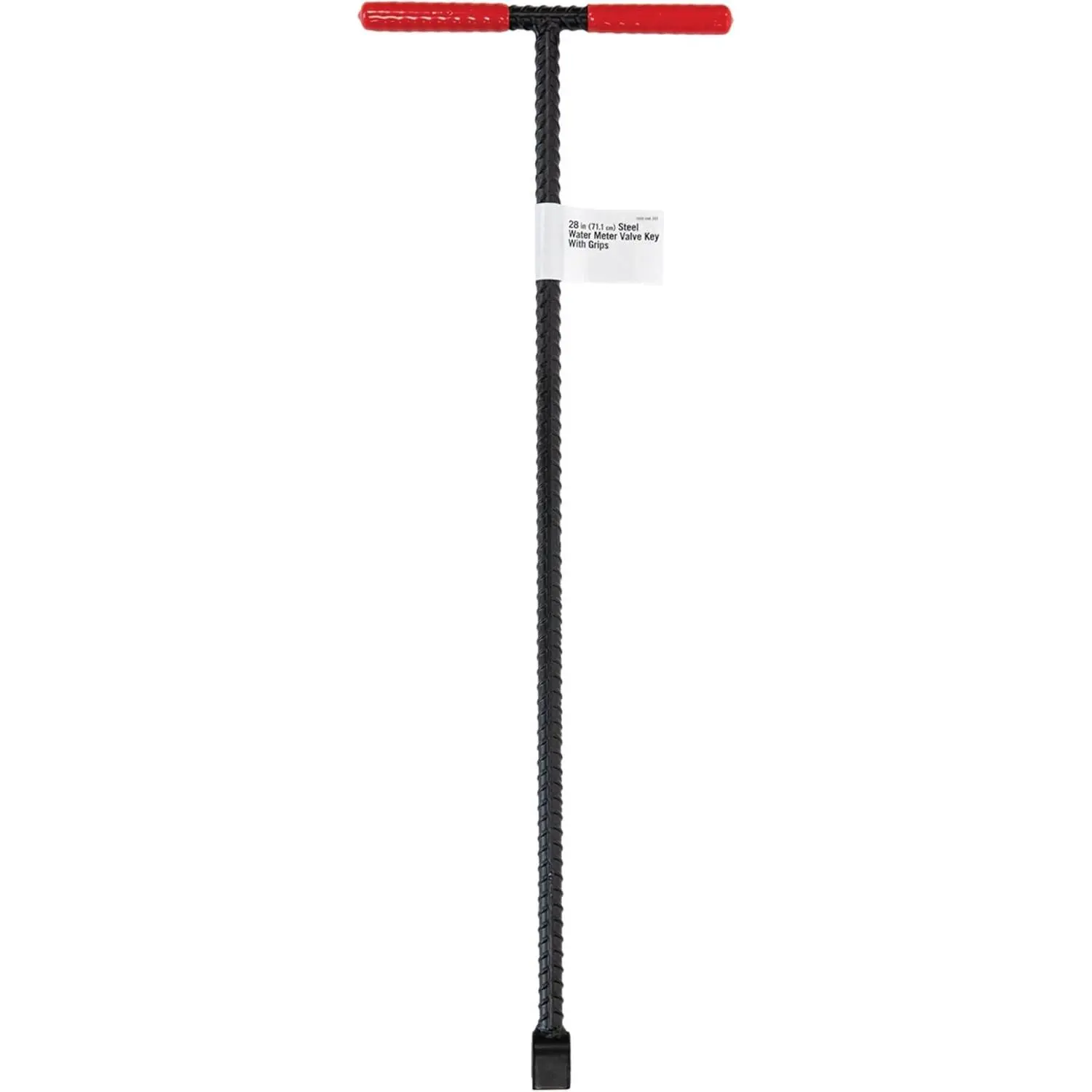 28" Water Meter Key - Steel T Handle, Water Key Shut Off Tool with U-shaped Head