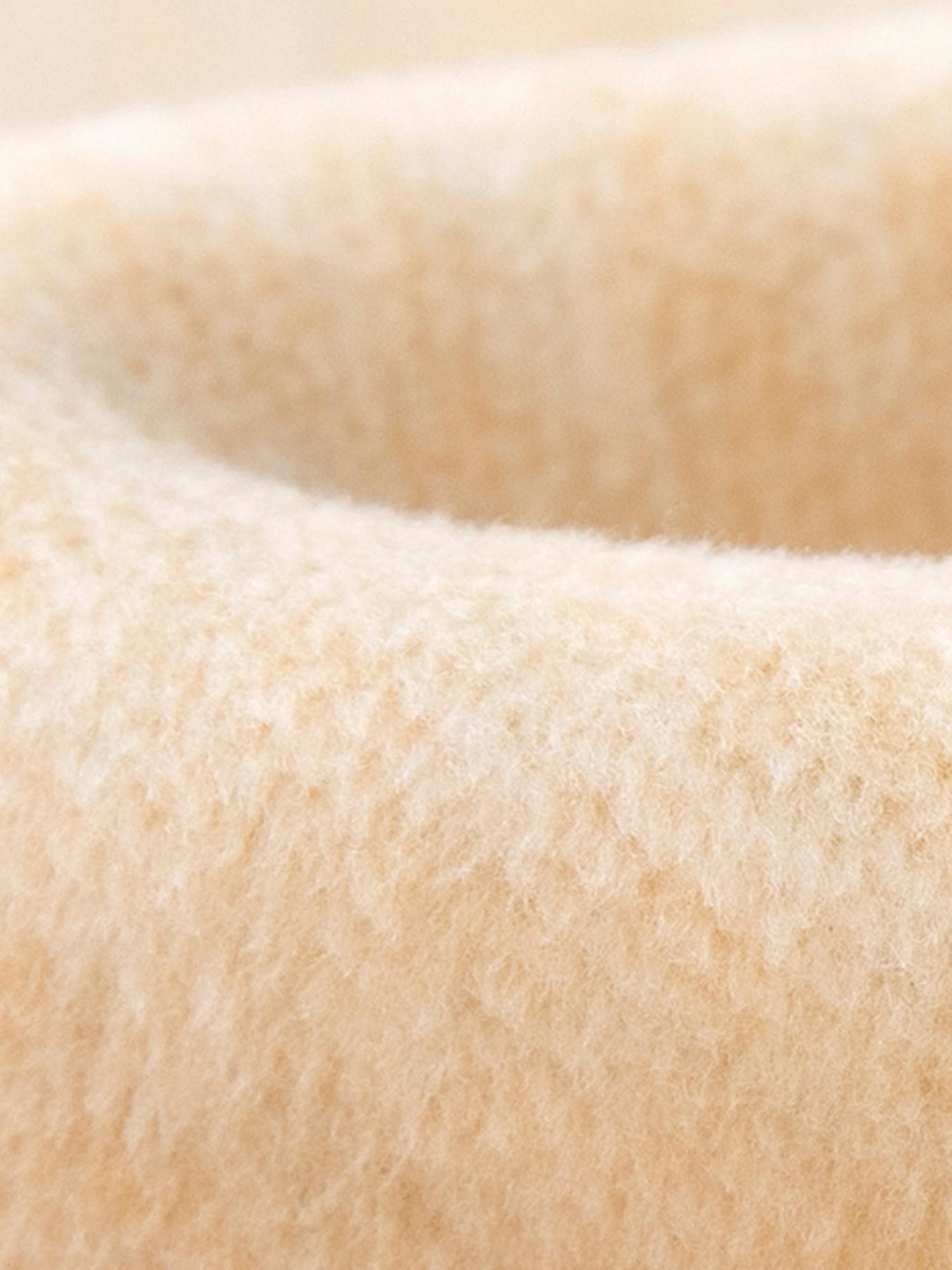 Girls' Fleece-Lined Thickened Flared Pants - Korean-Style Slim-Fit Winter Warmth with Elastic Waist & Flared Leg, Soft Fleece Lining, Loose Fit Casual Pants for Fall/Winter, Solid (Candy-Colored Options Available) - Everyday & Special Occasion Outfi