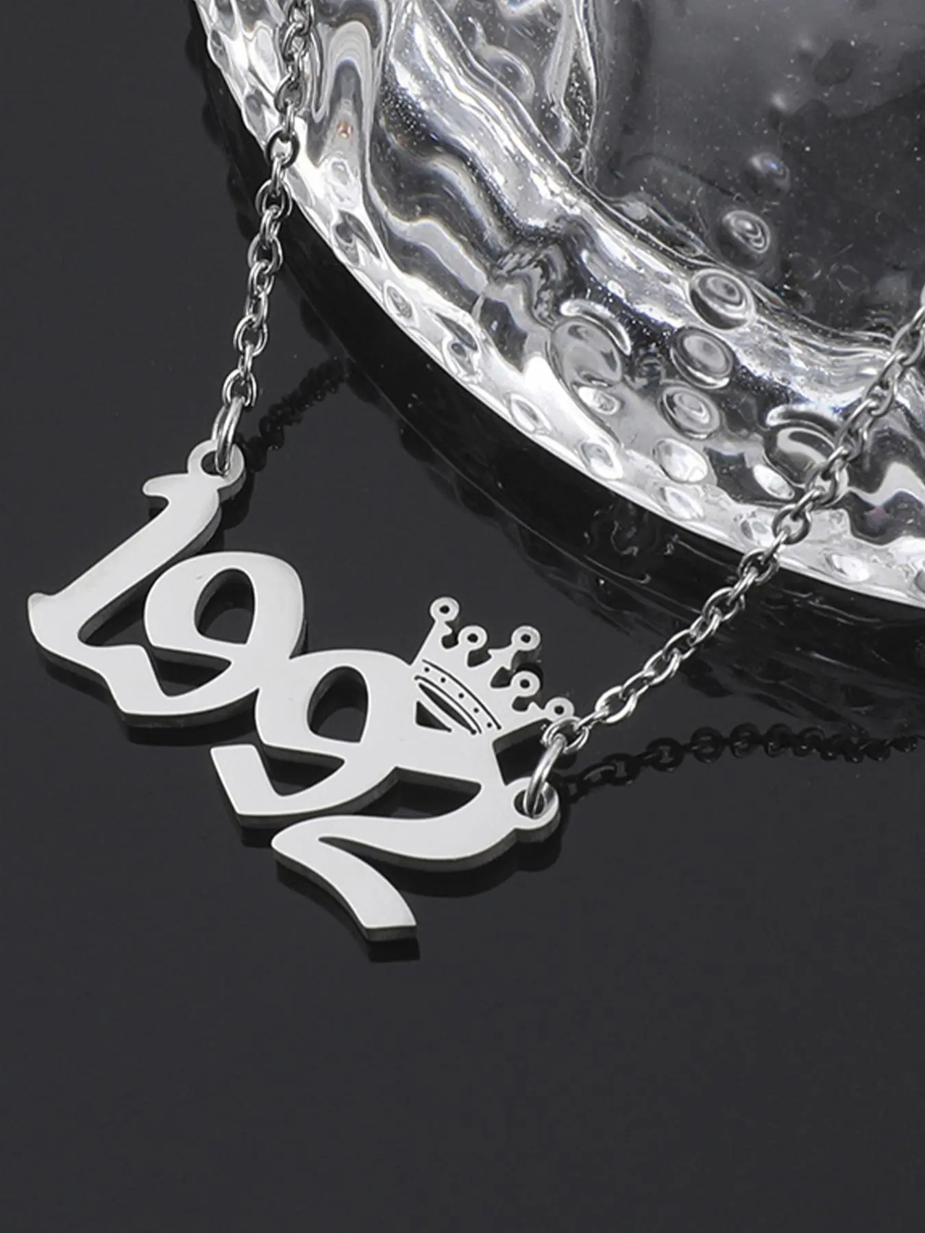 Fashionable Year Design Pendant Necklace, Number Design Pendant Necklace for Party, Daily Clothing Decor, Trendy All-match  Jewelry for Birthday Gift, Modern Versatile Accessories, Exquisite Jewelry Gift, Fashionable Accessory