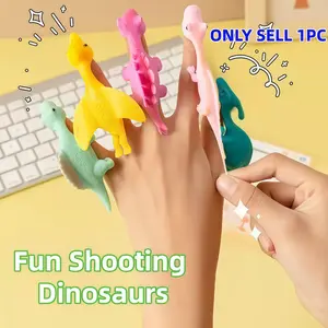 Adhesive Finger-Activated Dinosaur Toy, Anxiety Relief Stress Ball, Fun Gift for Kids & Adults, Autism & Prank Lovers, Easter Party Birthday Christmas Present