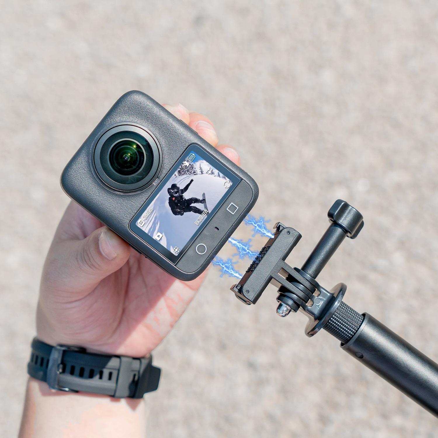 Magnetic Quick-Release Base Adapter for Dji Osmo Nano/ Action 6/5/4/3, Durable Design & Easy Installation, Perfect Accessory for Action Cameras, Quick Release Adapter - DJI Accessories, Attachable Tripod, Selfie, Vlogging