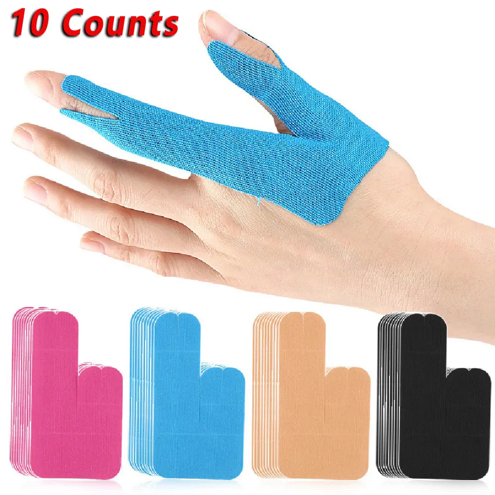 10PCS Finger Precut Kinesiology Tape, Elastic Thumb Support Tape, Athletic Bandage