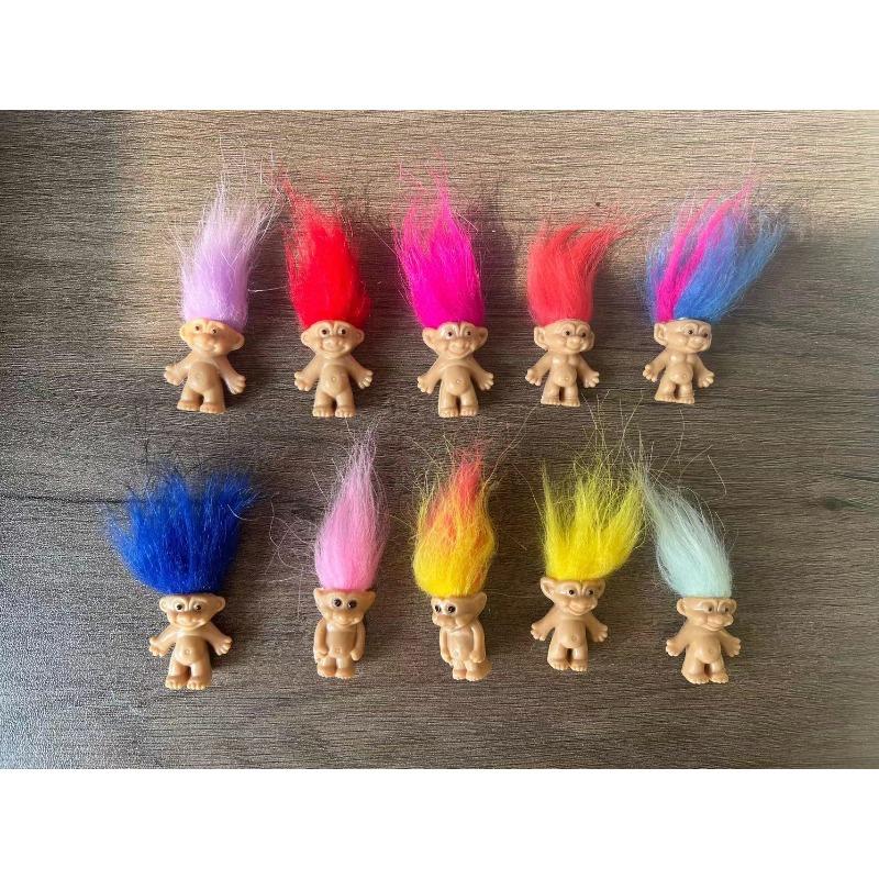 Troll Doll Toy Doll Injection Molded Doll Vintage Home Furnishings Cute Mini Collection
