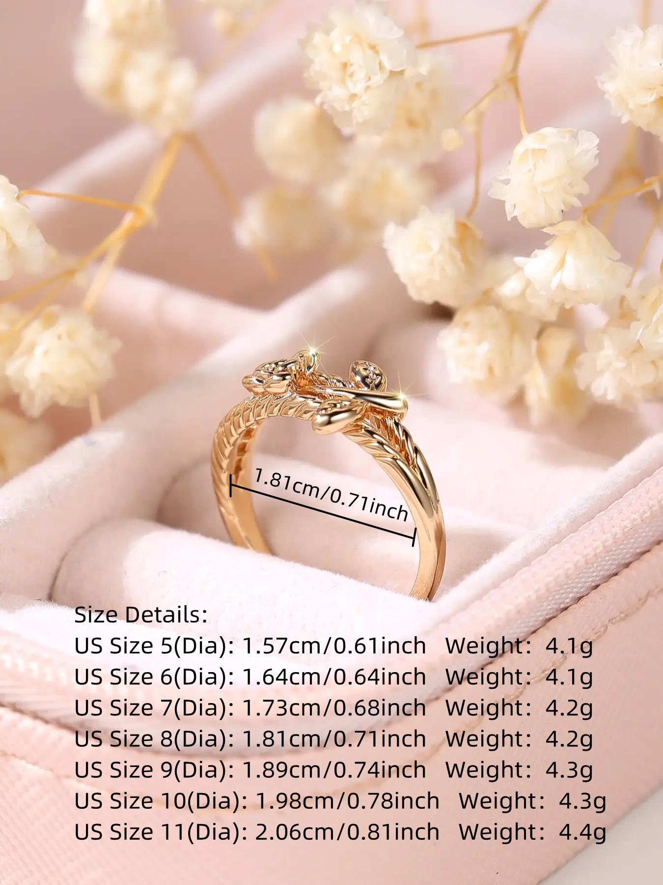 2024 Summer Women's Vintage Rose Design Promise Ring, Trendy All-match Ring for Daily Decoration, Fashion Exquisite Jewelry for Women As Birthday Gift, Valentine's Day, Gift, Statement Rings