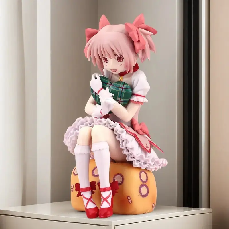 3pc Kaname Madoka Figurine Set (12-20cm Range) with Box, Anime Puella Magi Madoka Magica PVC Action & Toy Figures, Desktop Ornaments for Kids, Holiday Gifts