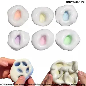 Coconut Oil Stress Balls, Shapeable Squishy Fidget Toy for Stress Relief, Moldable Squeeze Toy for Adults Anxiety ADHD