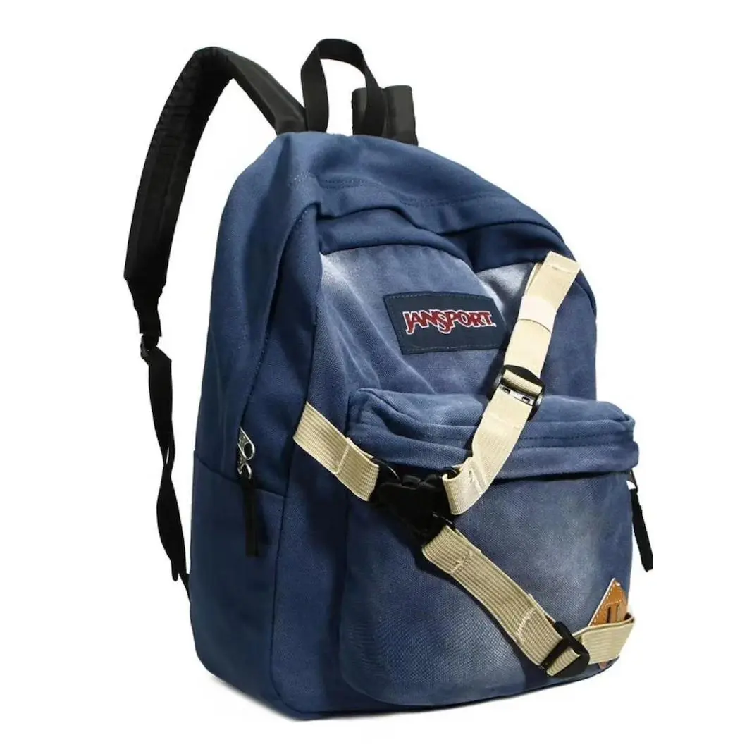 Jansport Unisex Spider-Man Denim Backpack, Breathable Back Panel, Multiple Compartments for College & Middle School Students