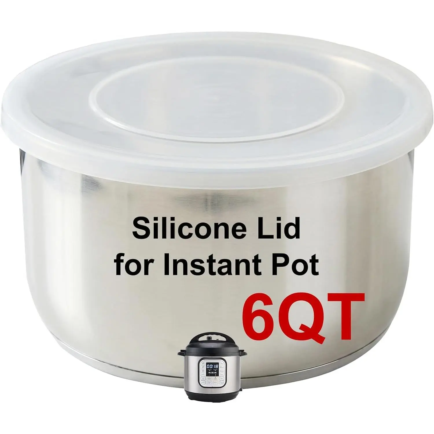 Inner Pot Lid 6 QT & 5 QT, 9.8 IN 5 & 6 Quart     for Bowl Inner, Microwave Cover for ,  Cooker Accessories