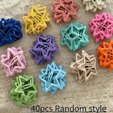 Women's 5-Point Star Clip Design Hair Accessories - Super Cute, Sturdy Clips for Thick Hair, Daily & Party Hairstyling (2026) - Accessories for Women