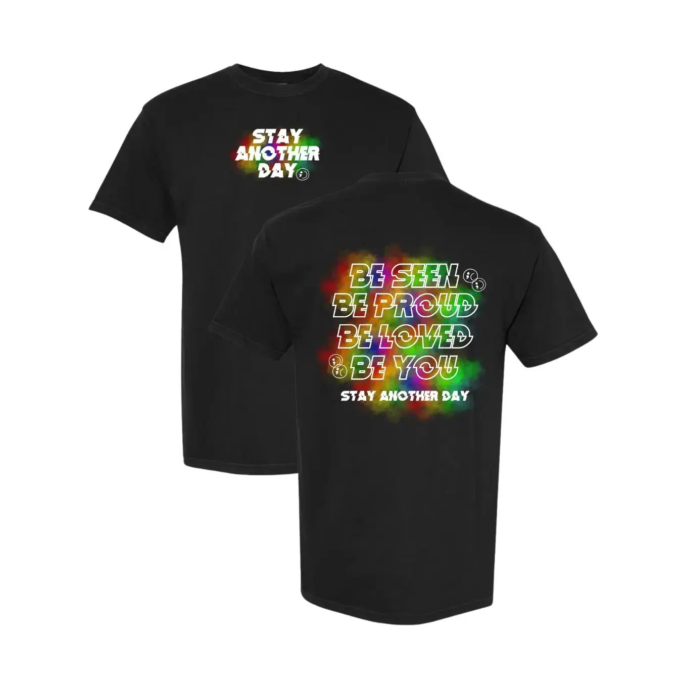 Unisex LGBTQ+ Pride T-Shirt - 2026 June Stay Another Day Exclusive, Be You Be Proud, Men's Top with Denim Pants, Baseball Cap Accessories, Vibe
