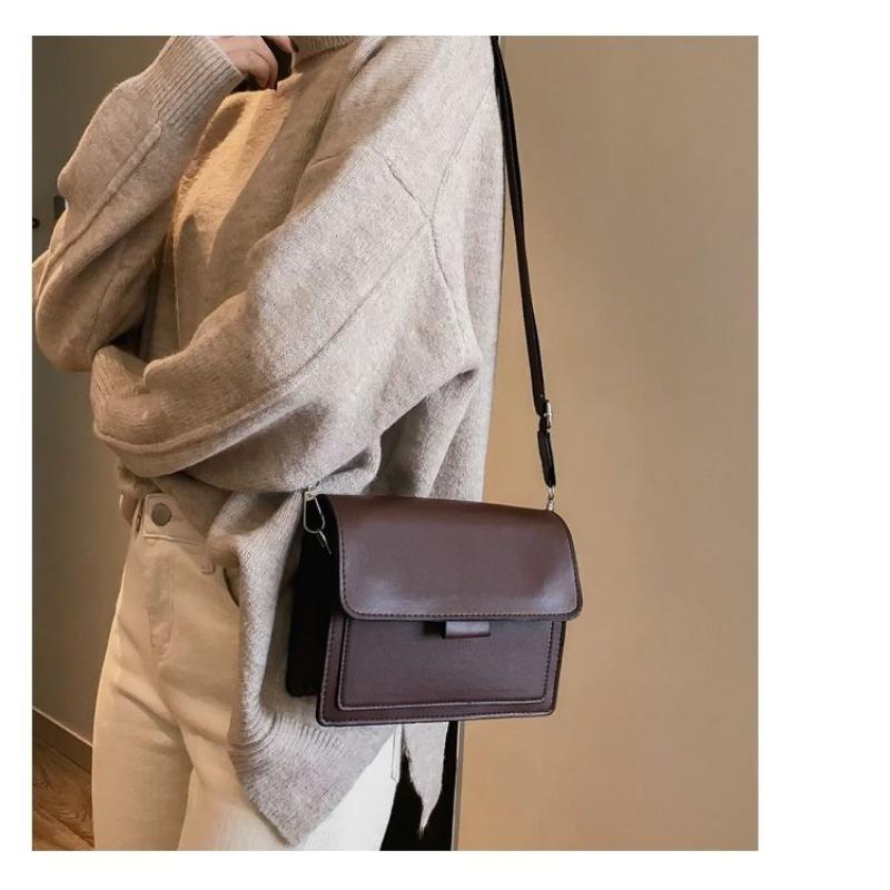 Small Bag For Women Ins Versatile Wide Shoulder Strap Square Retro One Crossbody