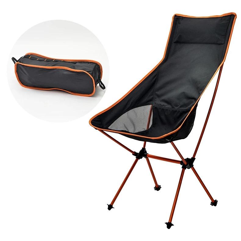 JW-040P Outdoor Folding Camping Chair Lightweight Compact Aluminum Frame Chairs with Storage Bag for Hiking Picnic