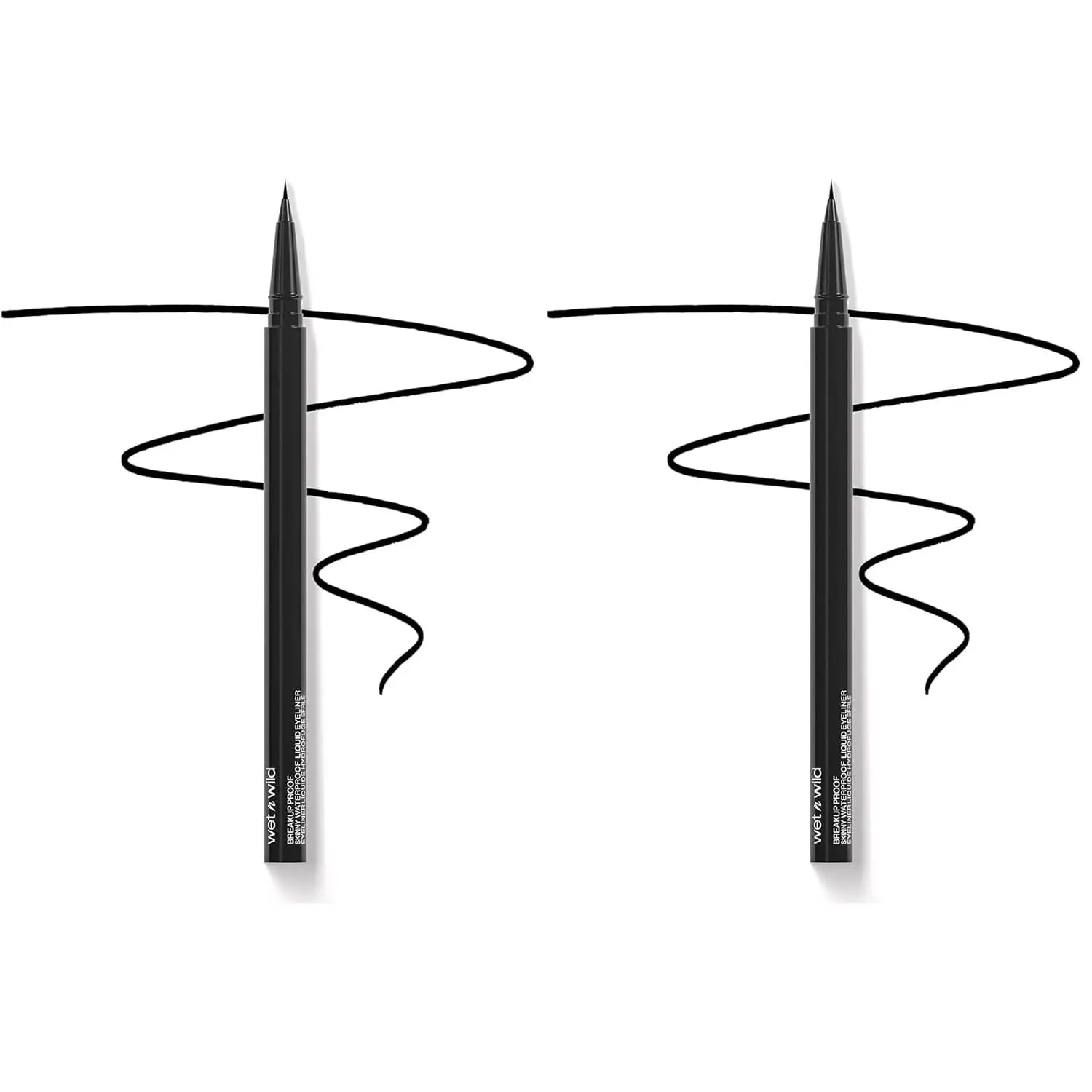 Waterproof Liquid Eyeliner Tube Pen, Ultra Black, Long-Lasting 16-Hour Wear with Ultra-Fine Tapered Brush for Precise Application, Cruelty-Free Cosmetic, Long Wear Eyeliner, Dark Eyeliner