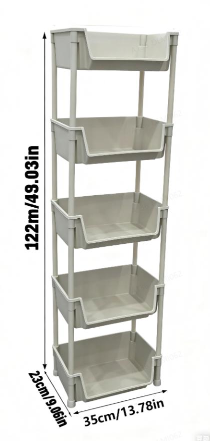 Multifunctional Multi-Layer Plastic Storage Cartwith Wheels, Layered Shelf Organizer for BedroomKitchen Bathroom Living Room, AdjustableStanding Shelf Suction Cup Sponge Holder for Kitchen Sink  semiannual  sale 2025 easy install kit glove clip cas oz sce