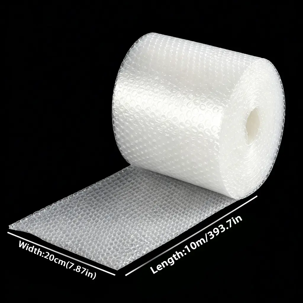 Transparent Shockproof Bubble Wrap, Packing Wrap, 10m X 20cm, Anti-Collision & Vibration, Ideal for Shipping & Packaging, Office Use, Stress Relief Tool