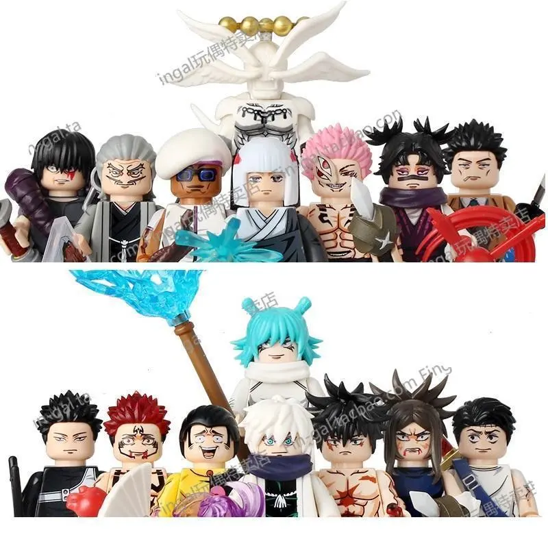 2026 hot item WM6200 WM6201 WM6202 Itadori Yuji Jujutsu Kaisen Set Building Blocks Mini Action Figure Toys